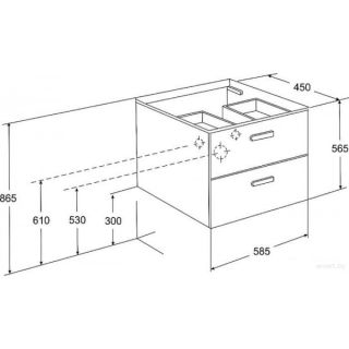 Тумба под раковину Roca Victoria Nord 60 ZRU9000027